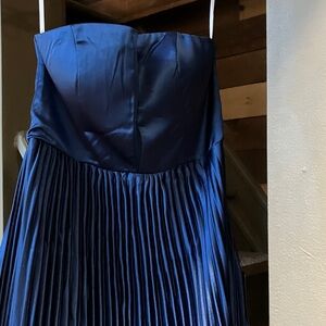 Lulu's Strapless Blue Dress